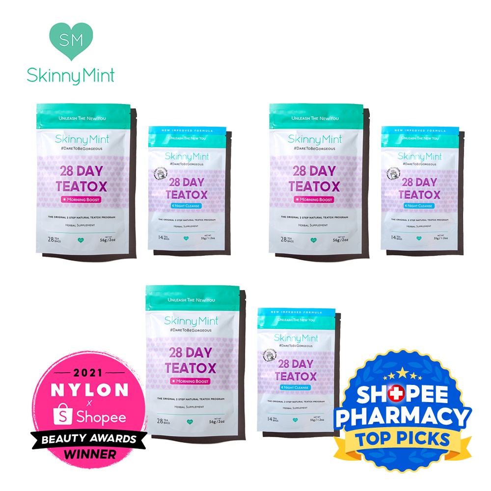 [Bundle of 3] SkinnyMint 28 Day Teatox