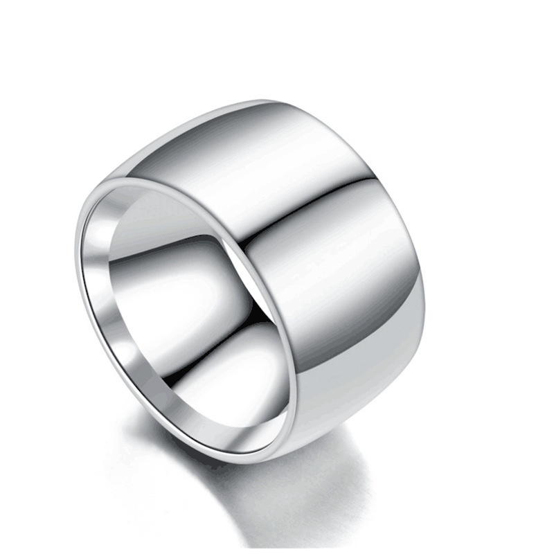 Titanium Steel Ring For Men Simple Glossy Design Jewellery_voghion.com