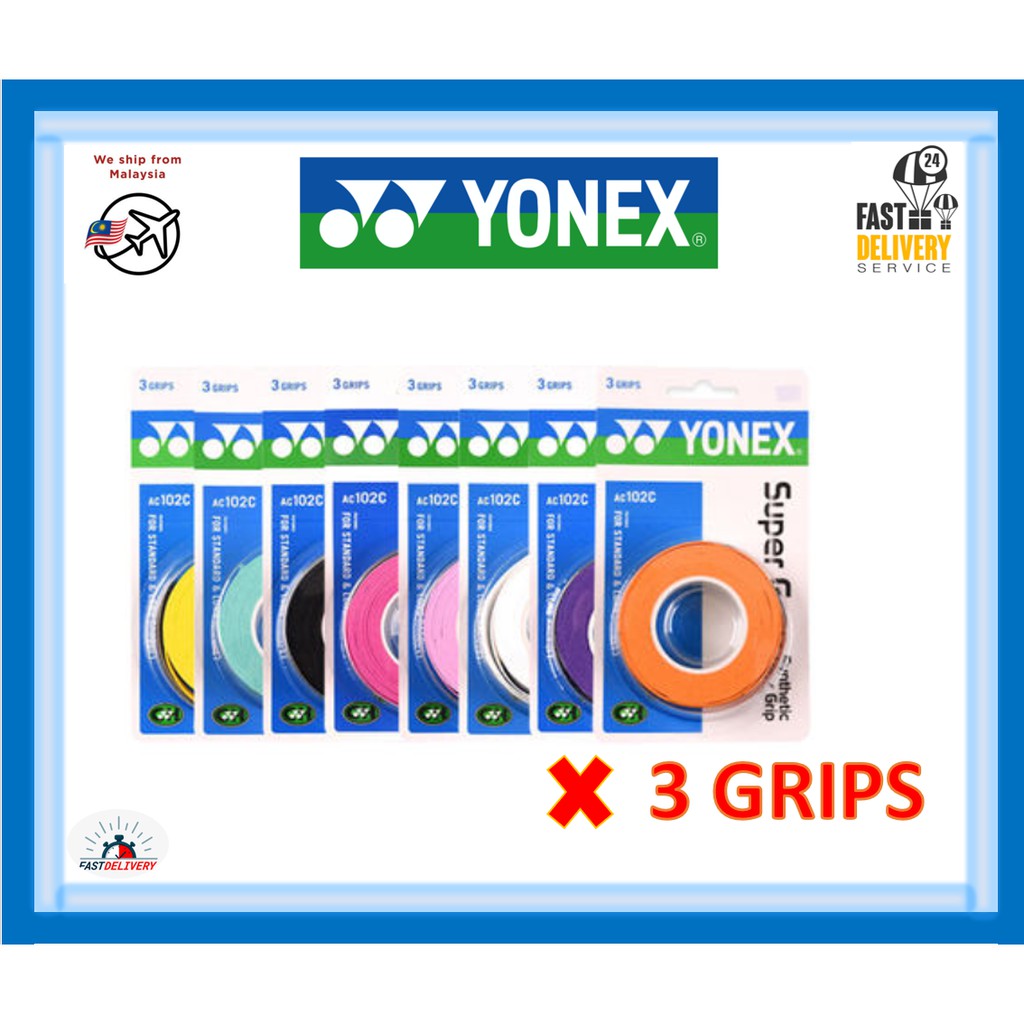 Ready Stock2022 New Best Selling Yonex 102C Badminton Grip Racket Grip Badminton OverGrip Soft  Soft Grip.