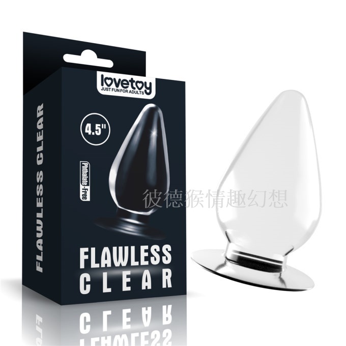 LOVETOY Flawless Clear Anal Plug 4.5