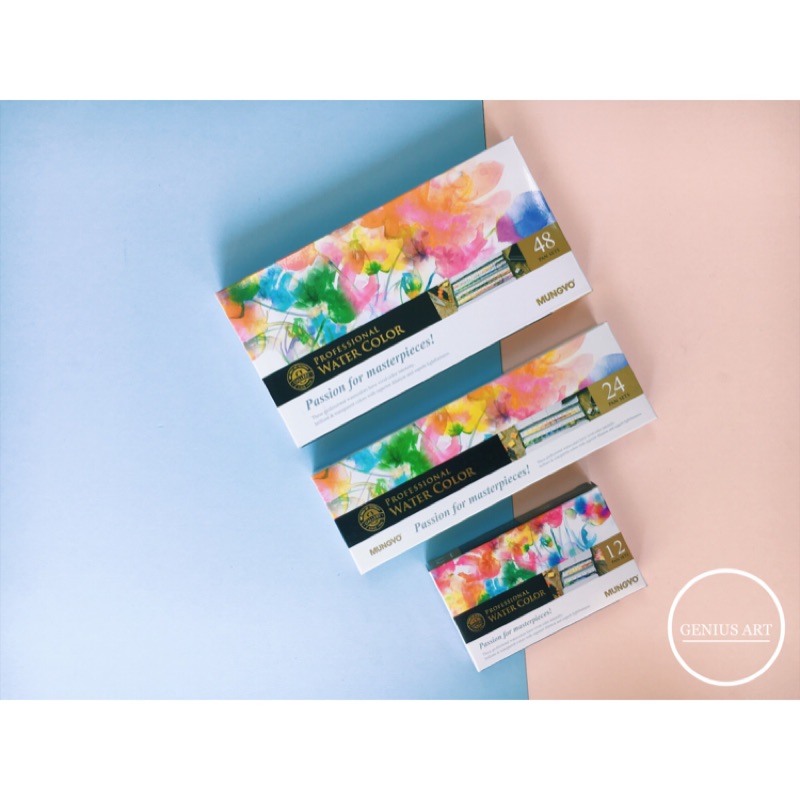 MUNGYO 塊狀水彩外觀圖