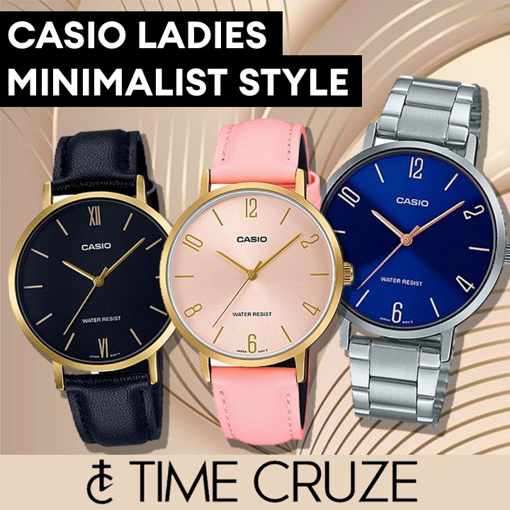 [Time Cruze] *9+ Styles* Casio LTP-VT01 Classic Analog Women Watch LTP-VT01D-1B LTP-VT01GL-4B LTP-VT01L-1B LTP-VT01