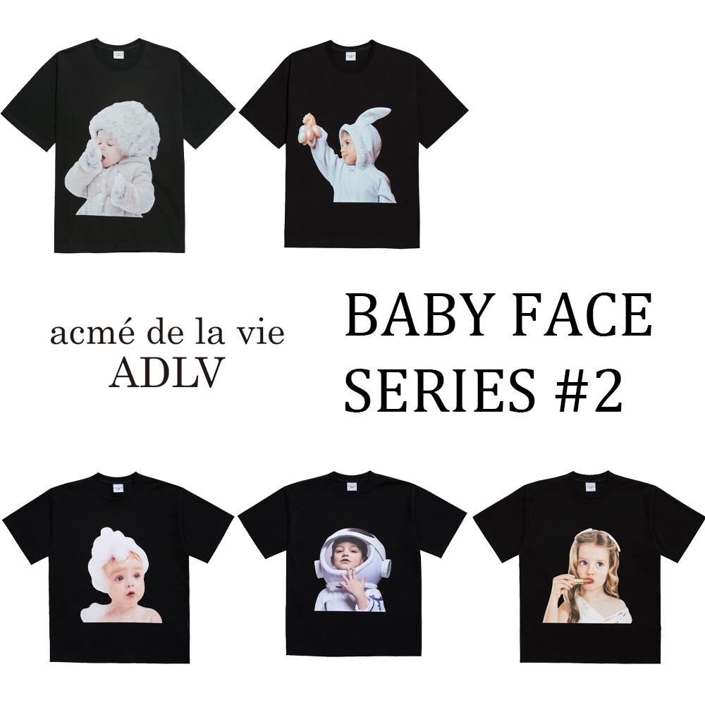 [ADLV] 100% authentic UNISEX Over fit T-SHIRT (BABY FACE SERIES #2)