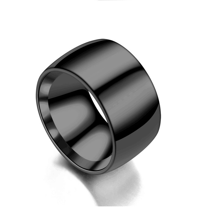 Titanium Steel Ring For Men Simple Glossy Design Jewellery_voghion.com