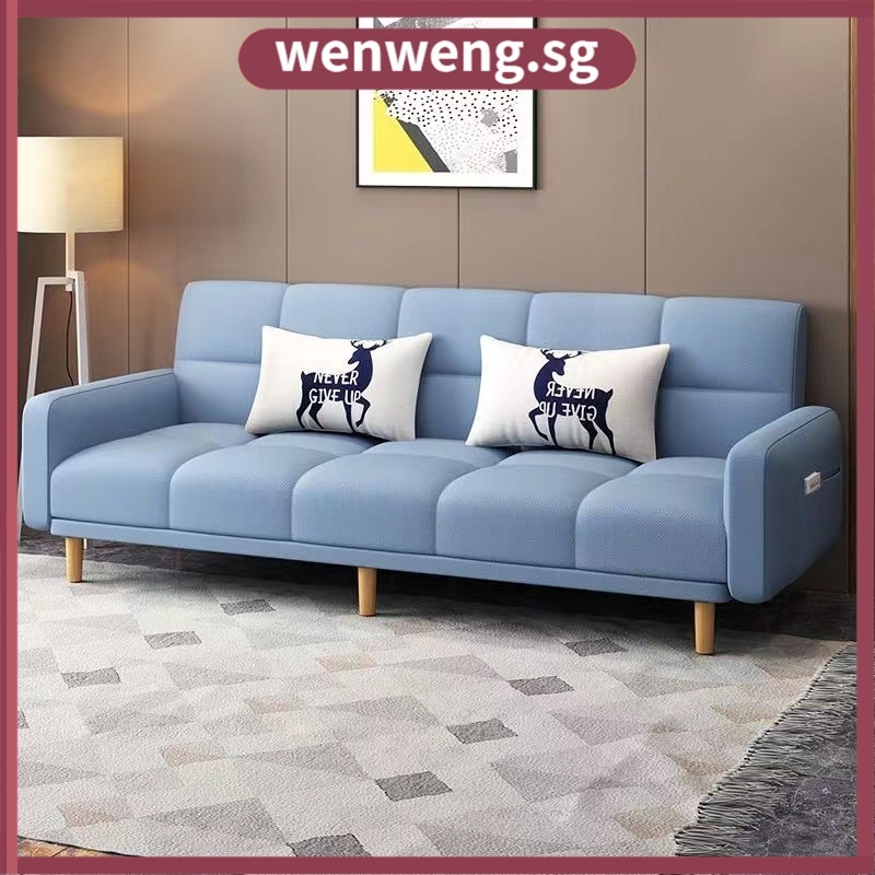 Wenweng Simple Foldable Sofa Bed Lazy Sofa Bed 2 Seater 3 Seater 4 Seater Sofa Chair Living Home JBGI