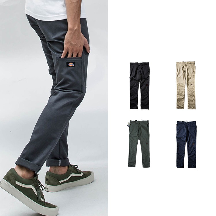 American DICKIES Skinny Work Pants Slim-Fit Narrow-Leg Tailoring [FUZY] -P202392