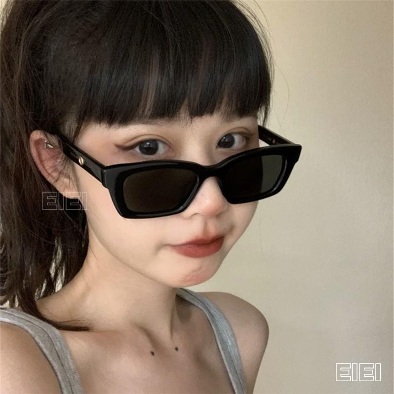 EIEI 辣妹 酷 美式 歐美 jennie同款GM墨鏡女ins復古歐美風太陽鏡韓版潮抖音蹦迪辣妹眼鏡 墨鏡女