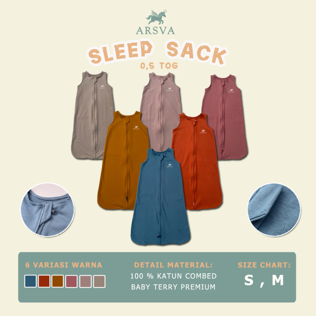 Arsva Sleep Sack Baby Hypoallergenic - Premium Sensitive Skin Baby Sleeping Bag