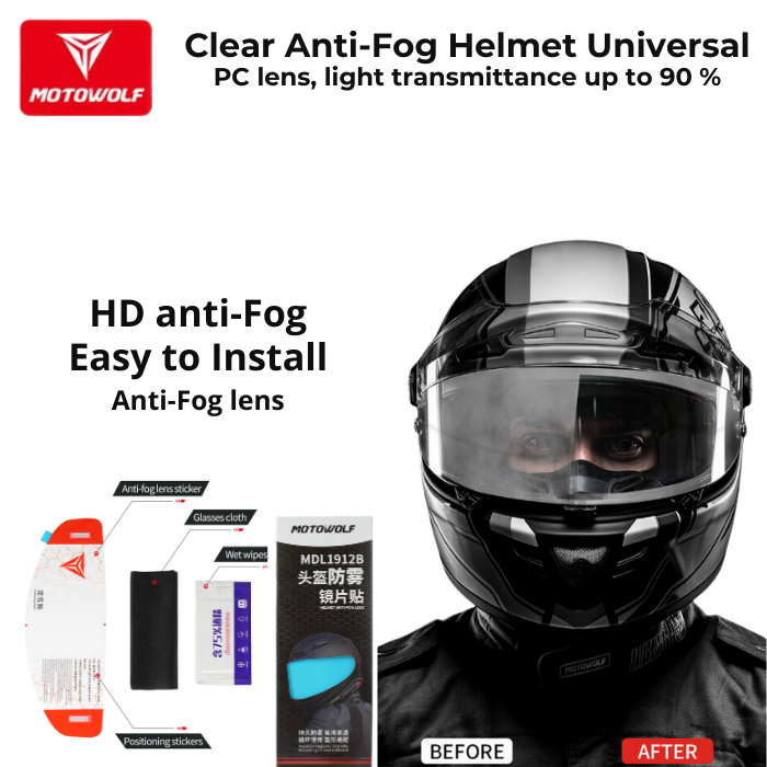 Pinlock Anti Fog Helmet Brand MOTOWOLF Anti Fog Universal Helmet Premium