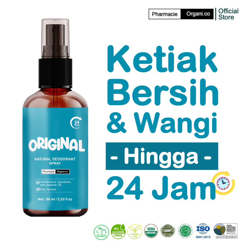 Natural DEODORANT ALUM SPRAY ORGANIC BY PHARMACIE ORGANICO