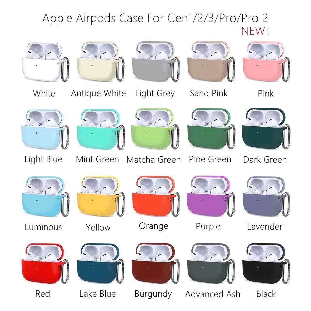 Apple Airpods Case Silicone ShockProof Protective Cover Airpods 3 Case Airpods Pro 2 Case Charging Earphone Airpods Cover Case