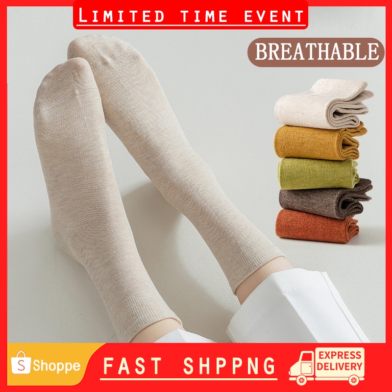 Cute solid color socks women's cotton socks cute multicolor white socks comfortable