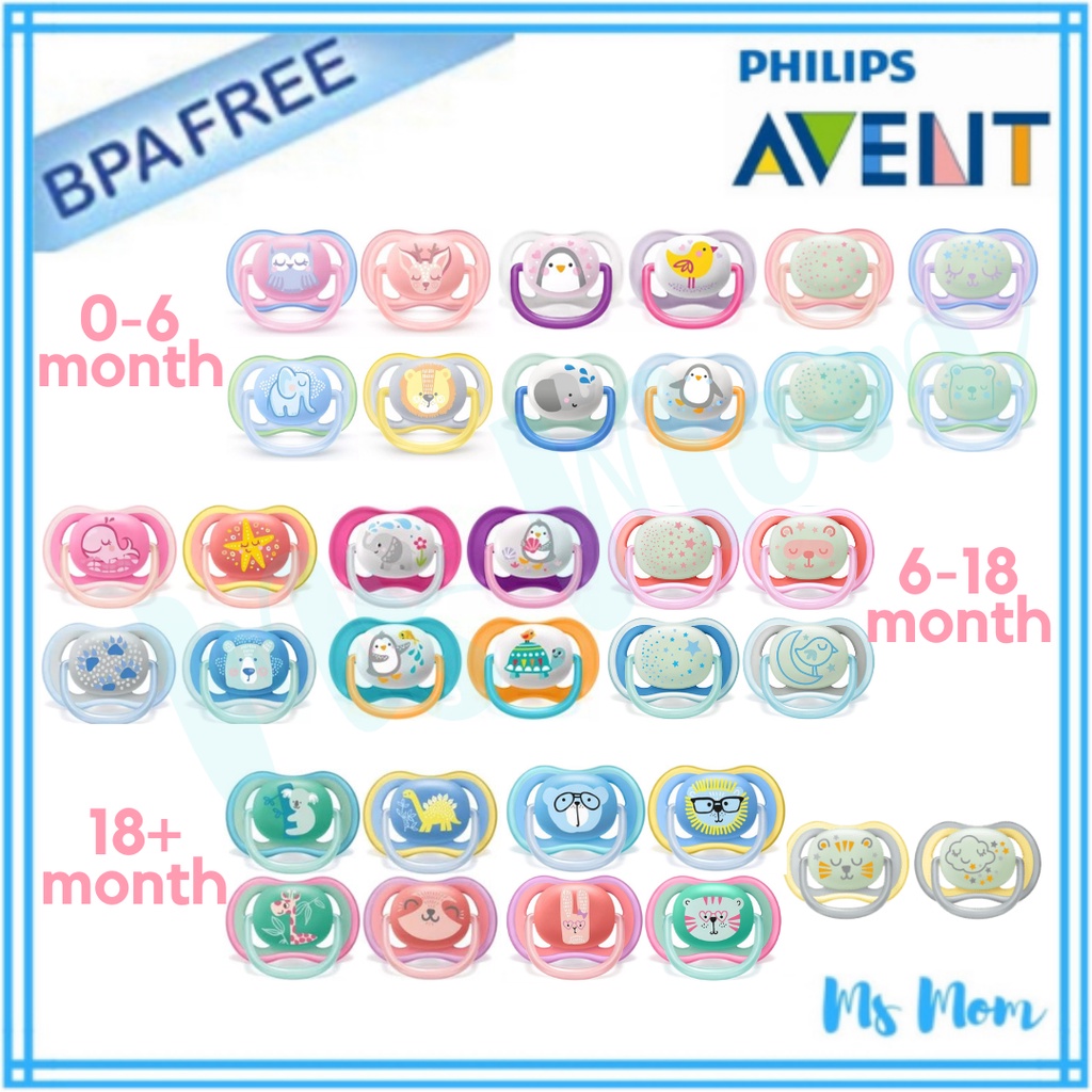 Philips Avent Pacifier - Ultra Air 0-6m , 6-18m , 18m+ (2 pcs)