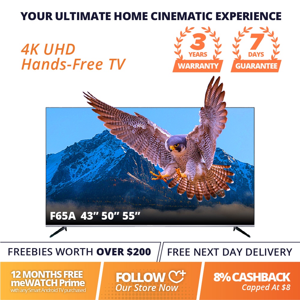 iFFALCON K71SG 4K UHD Hands-Free TV 50 55 inch Chrome-cast HDR 10 Digital Ready Television K71SG