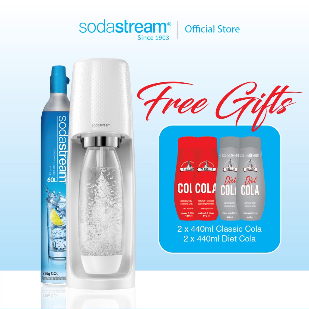 SodaStream Spirit White Sparkling Water Maker