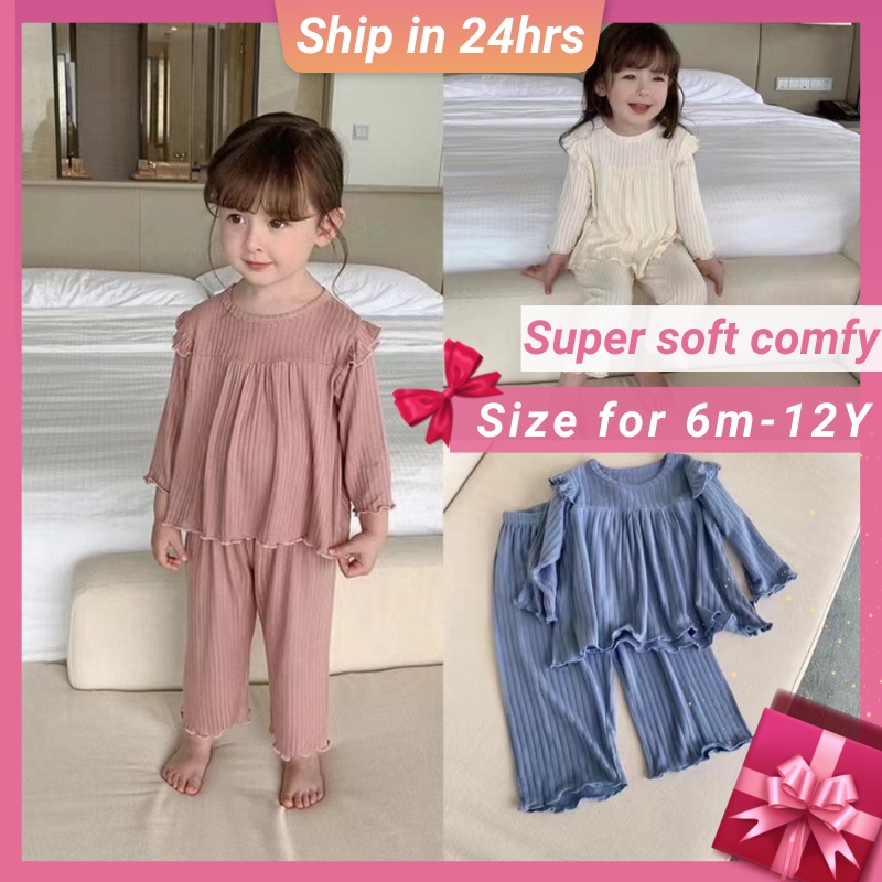 Pyjamas kids Set Girls Sleepwear Air-conditioning Clothes Kids Clothing For 1-12y