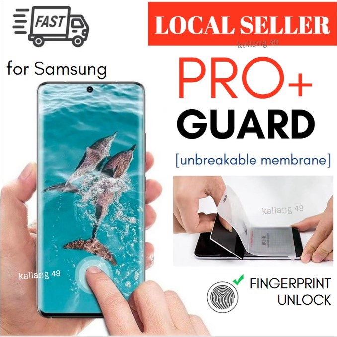 [FREE SHIPPING] CLEAR HYDROGEL Samsung S22 Ultra Plus S21 S20 Note 20 10 9 + Screen Protector NOT tempered glass Galaxy