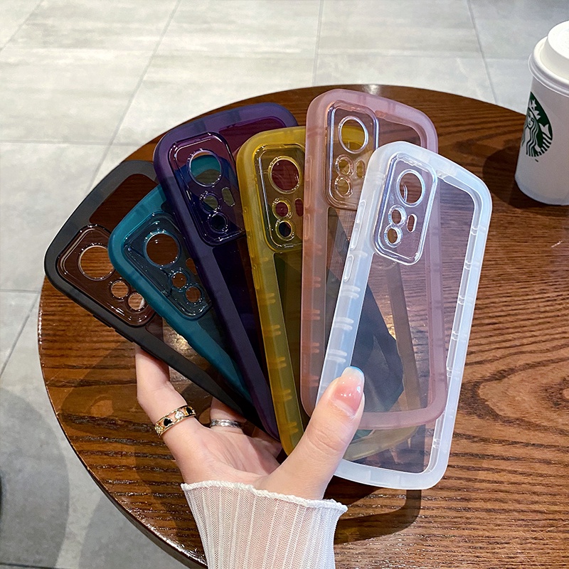 เคส OPPO Reno 8 8Z 8T 7 7Z 6 6Z 5 4 2F Reno2 F Reno2F Reno4 Reno5 Reno6 Reno6Z Reno7 Z Reno7Z Reno8 T Reno8Z Reno8T 4G 5G 2020 2021 2022 Transparent Solid Color Camera Round Soft Case