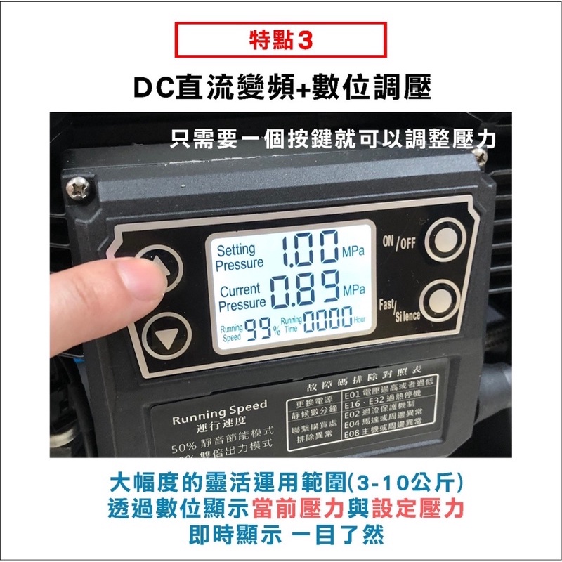 急速出貨 附發票 風霸經銷GT4-17靜音變頻無刷式空壓機1500W感應馬達 17公升鋁合金桶身 僅16公斤重 商品圖片 6