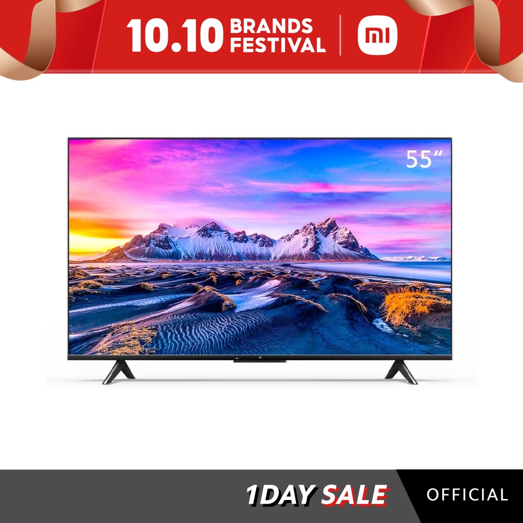 [Official Warranty] NEW 2021 Xiaomi TV | P1 55 inch 4K UHD|Android 10|Hands-free Google Assistant|HDR10+|Stereo Speakers