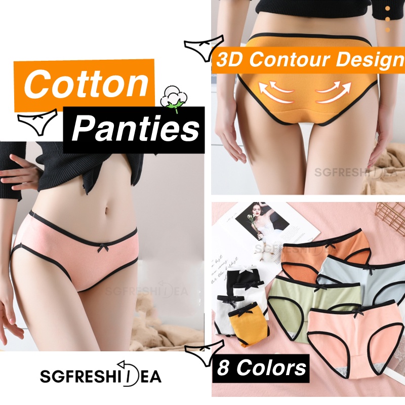 Mid Waist Women Cotton Underwear Female Panties For Lady Panty Ladies Girl Women's Lingerie Woman Teenage Girls School