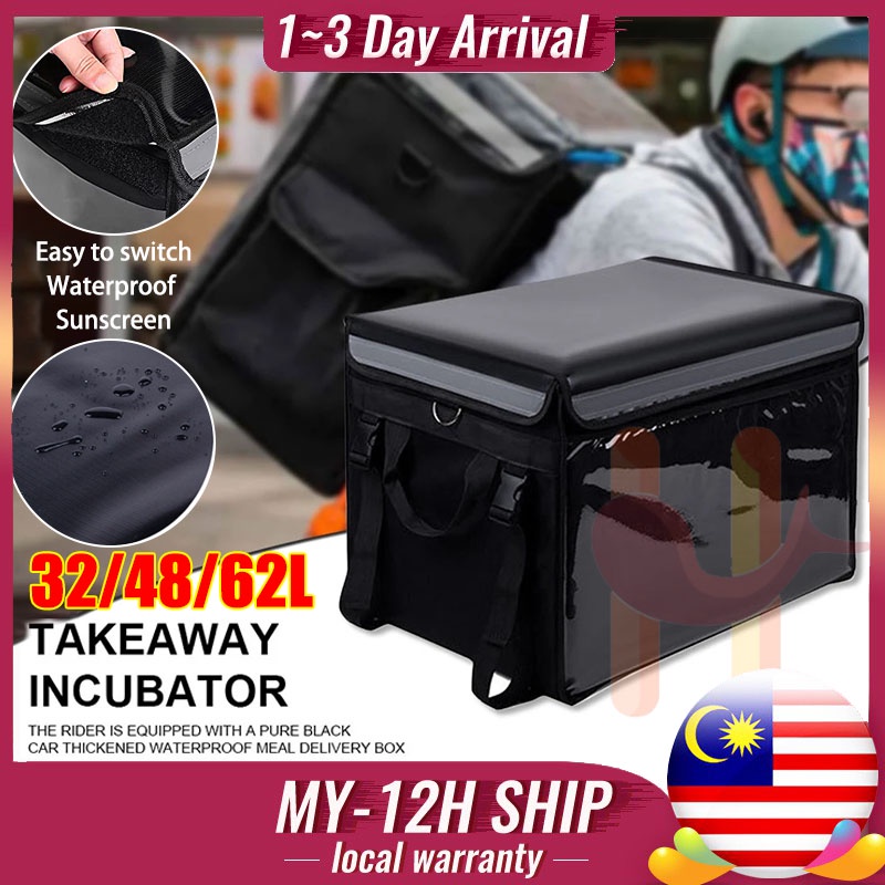 [Shopee Choice] FoodPanda GrabFood DeliveryBox Motorcycle Delivery Bag Penghantaran Makanan Thermal Backpack 32L/48L/62L
