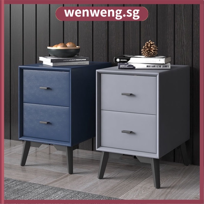 Wenweng Ultra Narrow Bedside Table Bedroom Small Modern Simple Light Luxury Storage Cabinet Rock Board Mini Solid Wood Style 4u6k JA0F IH9U