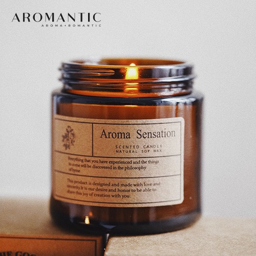 Aromantic Candles Soy Wax Essential Oil Lavender Scent for Birthday 200g 40HR Christmas Gift Ideas