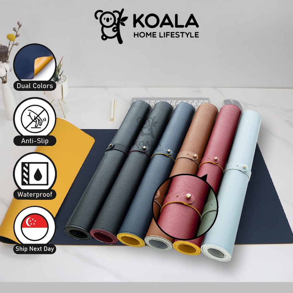 ??4.25LOWEST? Koala Home Premium Leather Mousepad Mouse Pad/Desk Mat/Double Sided Office Desk Mat Mouse Mat Gaming