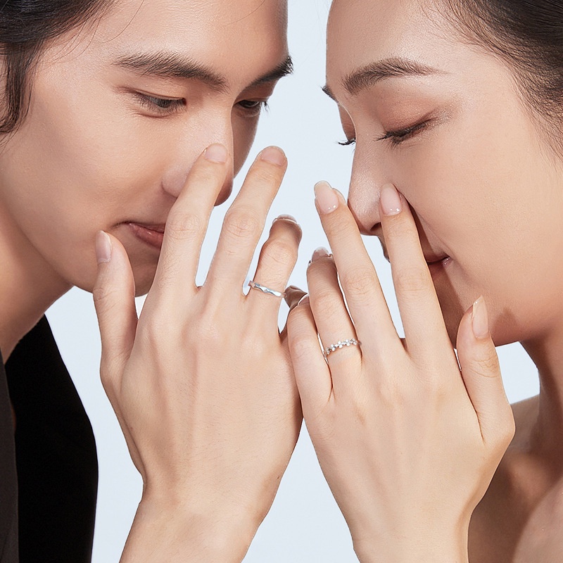 1PC Coronation of Love Wedding Ring Rhombus Design Open Ring Size Adjustable_voghion.com