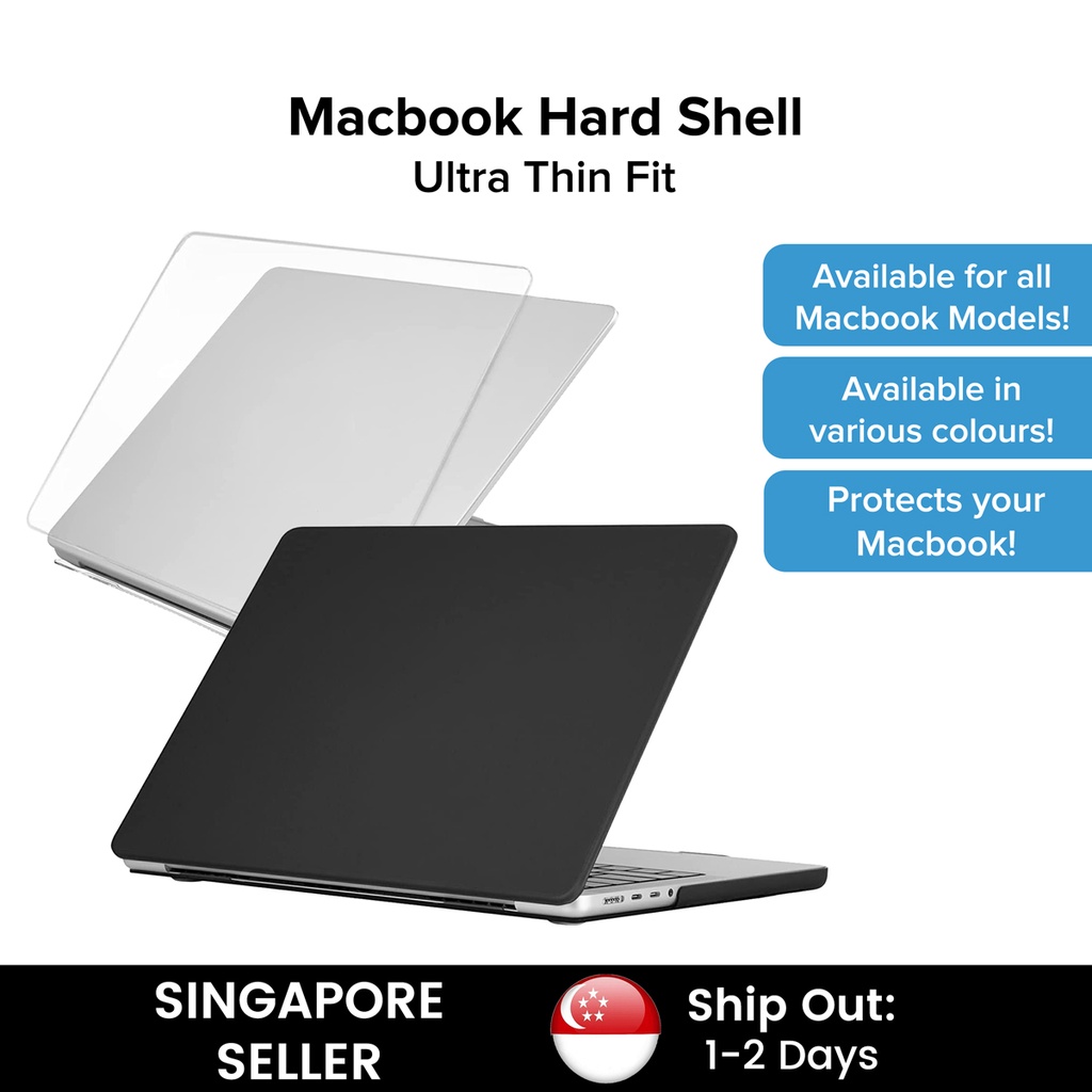 [SG] LionShield Macbook Pro / Air Hard Back Shell Case 13 Inch 14 Inch 16 Inch 2023 2022 M2 2021 M1 2020 Casing Cover