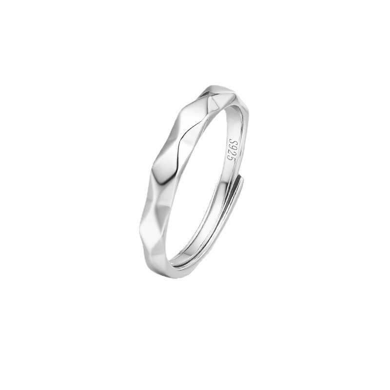 1PC Coronation of Love Wedding Ring Rhombus Design Open Ring Size Adjustable_voghion.com