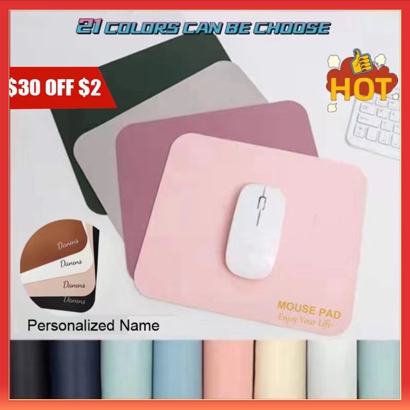 [21x25] Leather Mousepad Waterproof Mouse pad Office Mouse