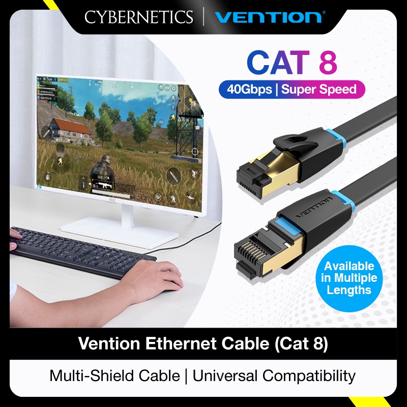 Vention Original Ethernet Cable CAT 8 40Gbps 2000Mhz RJ45 SFTP Professional High-speed Gaming Lan Cable Network Cable