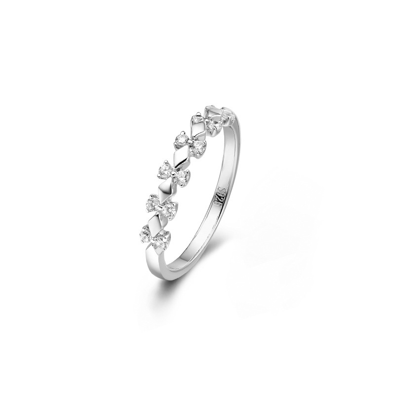 1PC Coronation of Love Wedding Ring Rhombus Design Open Ring Size Adjustable_voghion.com