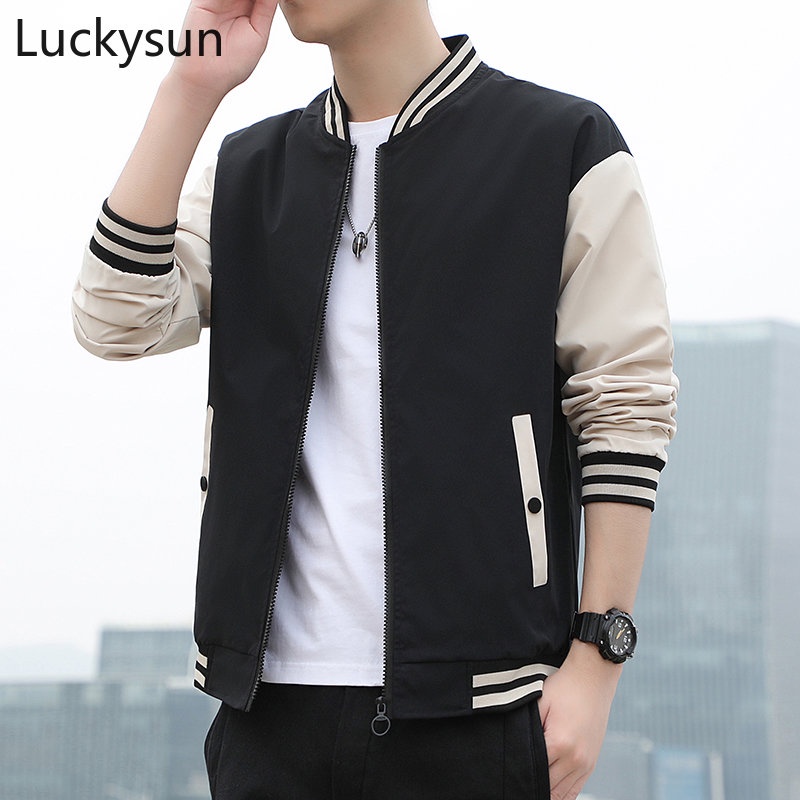 sg Local Stock Jacket Men Korean Stand Collar Baseball Jacket Comfortable Breathable Flight Jackets