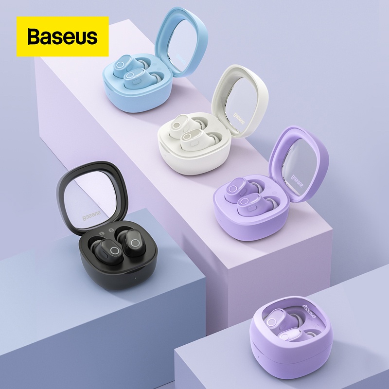 Baseus WM02 หูฟังไร้สาย บลูทูธ TWS 5.3 พร้อมการควบคุมแบบสัมผัส ตัดเสียงรบกวน แบตเตอรี่ทนยาวนาน หูฟังเกมมิ่ง APP Android
