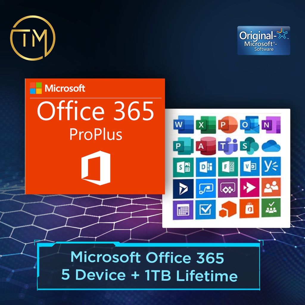 Genuine Microsoft Office 365 Professional PRO PLUS -- LIFETIME LICENSE
