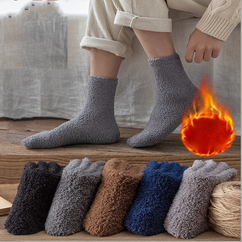 Extremely Cozy Fabric Socks Women Men Winter Soft Sleep Socks Thicken Plus Floor Stocking