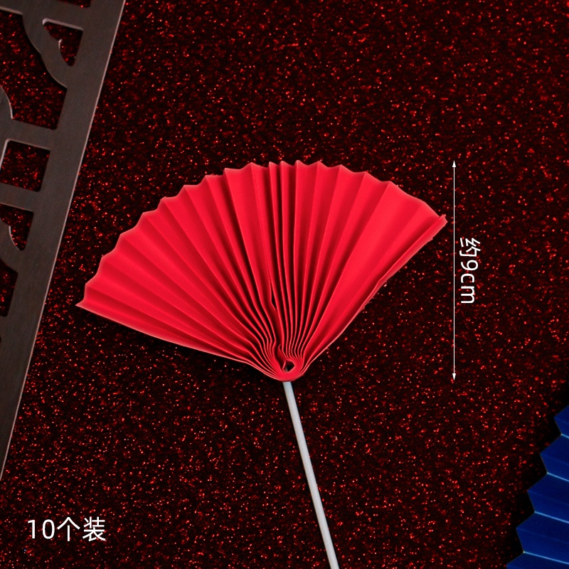 造型扇子❰大紅扇❱(1入)