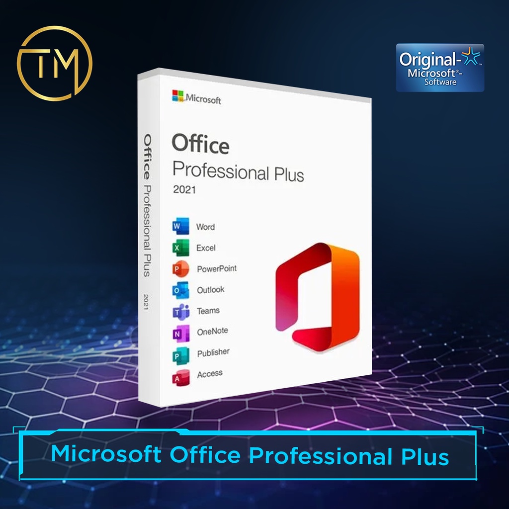 Genuine Microsoft Office PRO PROFESSIONAL PLUS - 2019 and 2021
