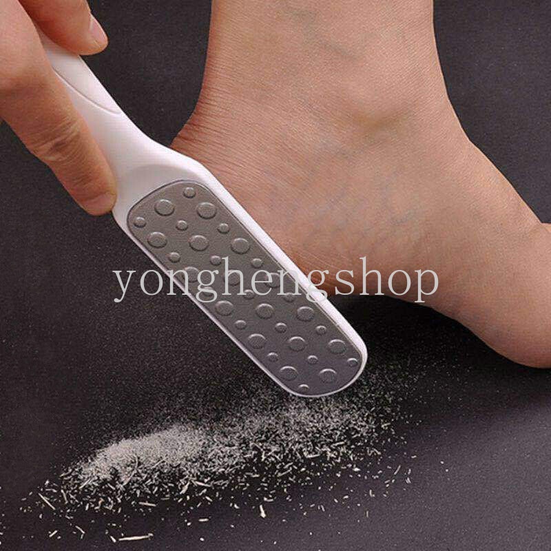 Double-sided Foot Calluses File Exfoliating Scrub Brush Stainless Steel Cuticle Dead Skin Callus Remover Feet File Foot Care Pedicure Tool