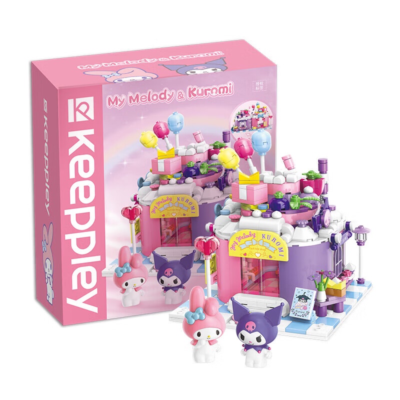 現貨 keeppley 甜蜜同行 三麗鷗商店 KITTY 美樂蒂 大耳狗 布丁狗 KEEPPLEY 積木玩具小顆粒拼裝
