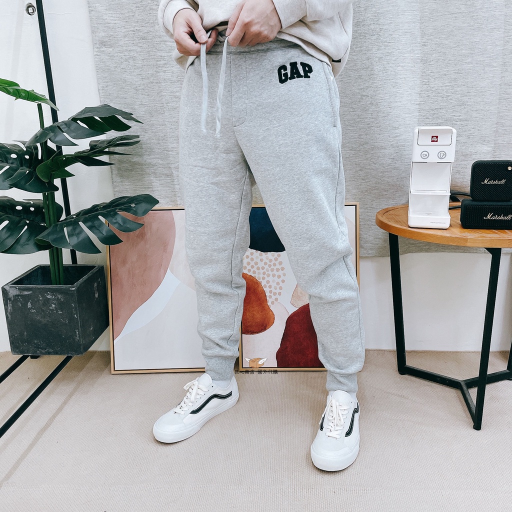 Gap 刺繡 磨毛 棉褲 長褲 褲子 褲