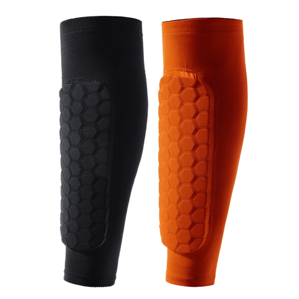 AIGONI 1pc Outdoor Football Shin Guard Pads Honeycomb Running Calf Protective Gear