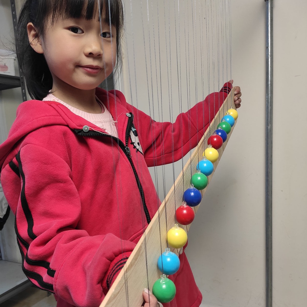 單擺波15個球彩色教玩具兒童玩具益智科學小實驗親子互動水晶掛球