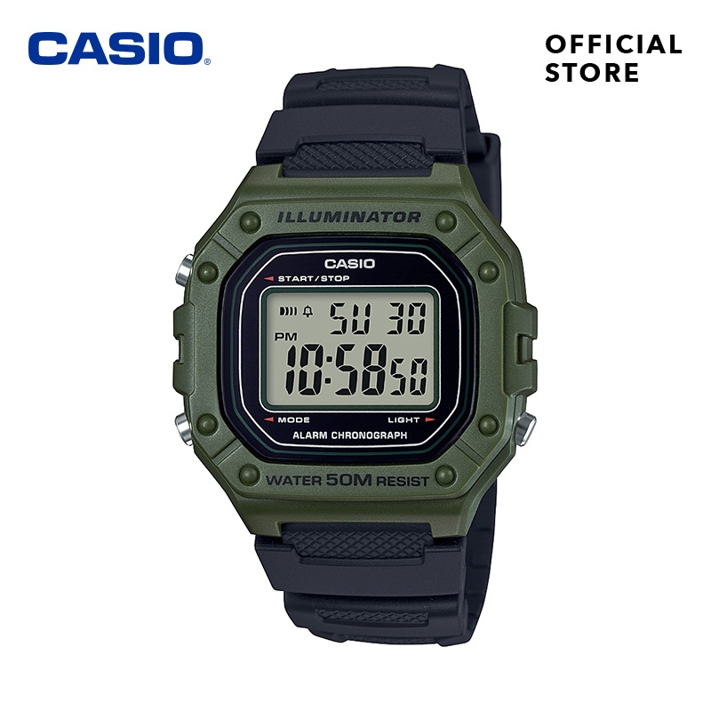 CASIO GENERAL W-218H Men's Digital Watch Resin Band