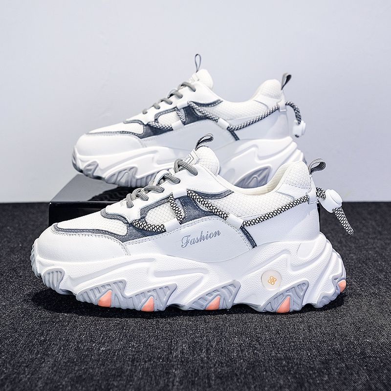 貓爪老爹鞋子女新款夏季透氣小白鞋運動鞋女鞋ins潮百搭休閒鞋爆款老爹鞋