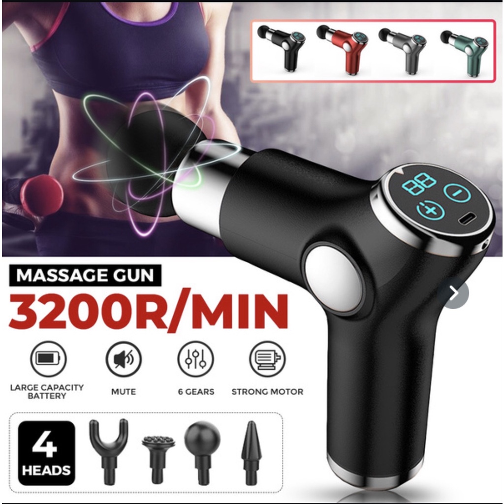 Mini Muscle Massage Gun 32 Speed Vibration Massager Body Deep Pain Relief Fascial Gun Vibrator Mother Mothers Day Gift