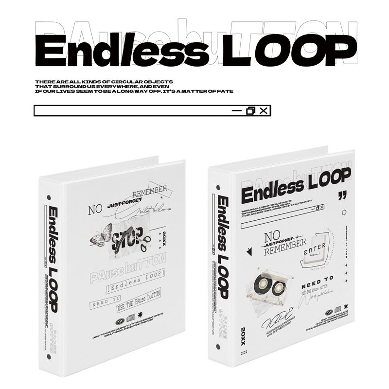 雙熹家 無限循環 簡約 韓系ins高顏值 A5無內容卡冊 6孔  四宮格拍立得手賬收納冊 相冊本 硬殼本 小眾明信片愛豆